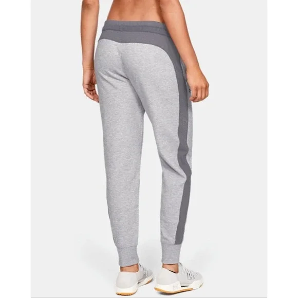 Under Armour Women's Project Rock Double Knit Jogger Pants 1332576 Gray Large - Picture 3 of 3